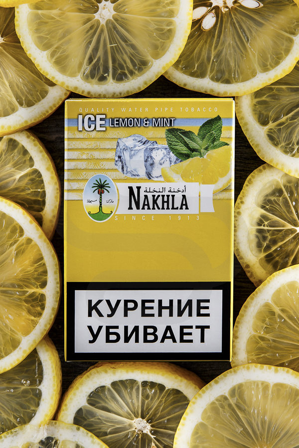 Купить табак для кальяна Nakhla Nakhla New Ice lemon and mint в СПб - Смогус