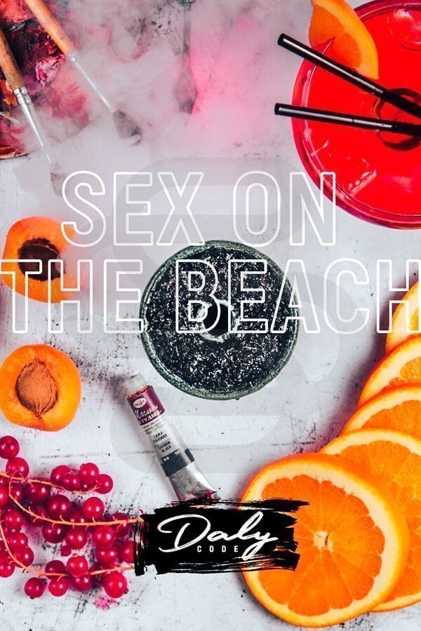 Купить табак для кальяна Daly Sex on the beach (Персик, Шнапс, Апельсиновый сок, Гренадин) недорого в СПБ.