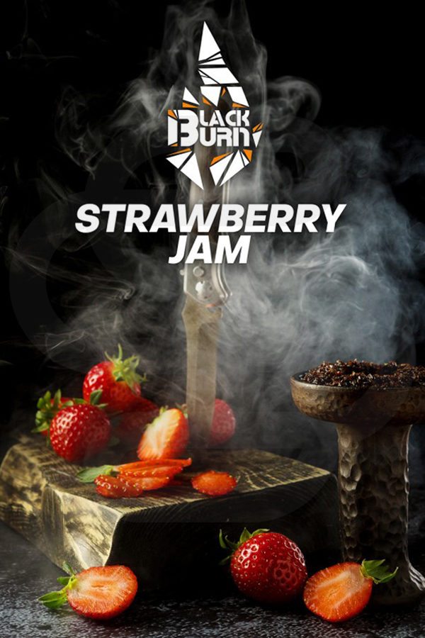 Купить табак для кальяна Black Burn Strawberry Jam в СПб - Смогус