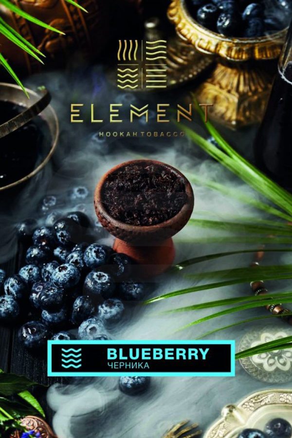 Купить табак для кальяна Element Вода Blueberry в СПб - Смогус