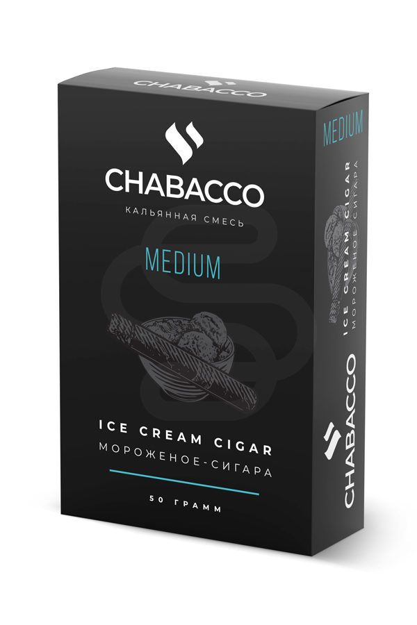Купить кальянную смесь Chabacco Medium Ice Cream Cigar недорого в СПб