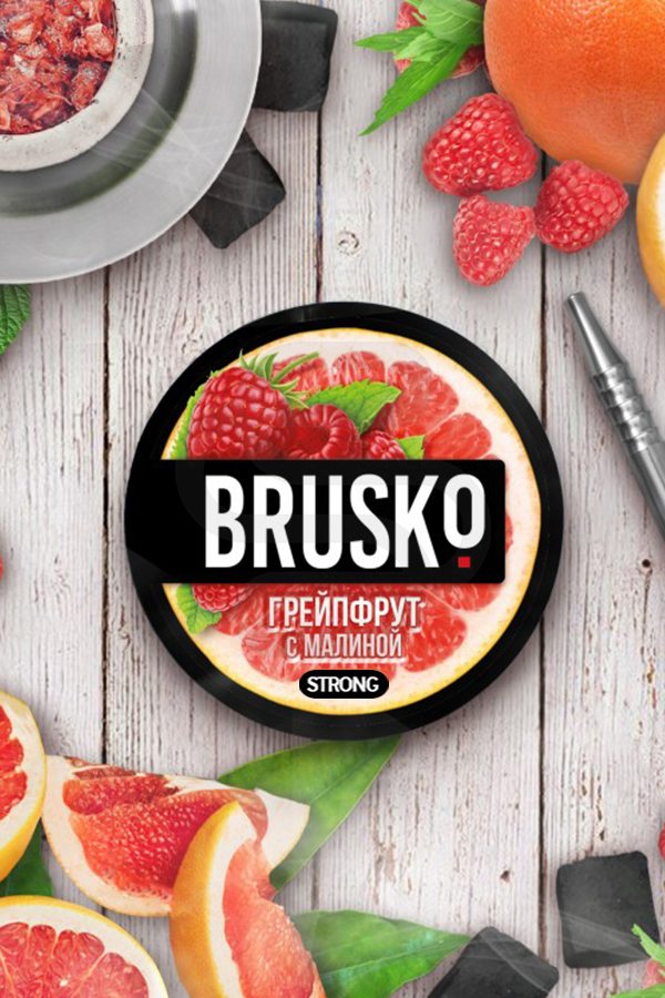 Купить смесь BRUSKO Strong Грейпфрут с малиной в СПб - Смогус