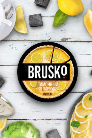 Купить кальянную смесь BRUSKO Medium Лимонный пирог в СПб