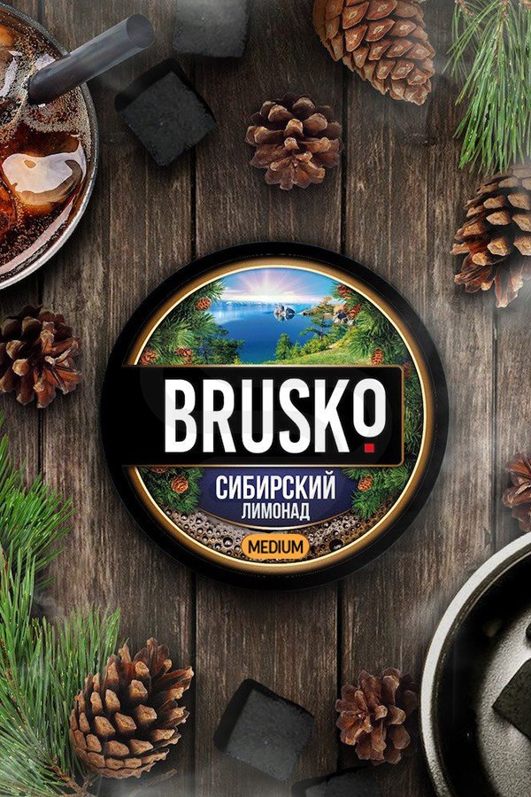 Купить кальянную смесь BRUSKO Medium Сибирский лимонад в СПб